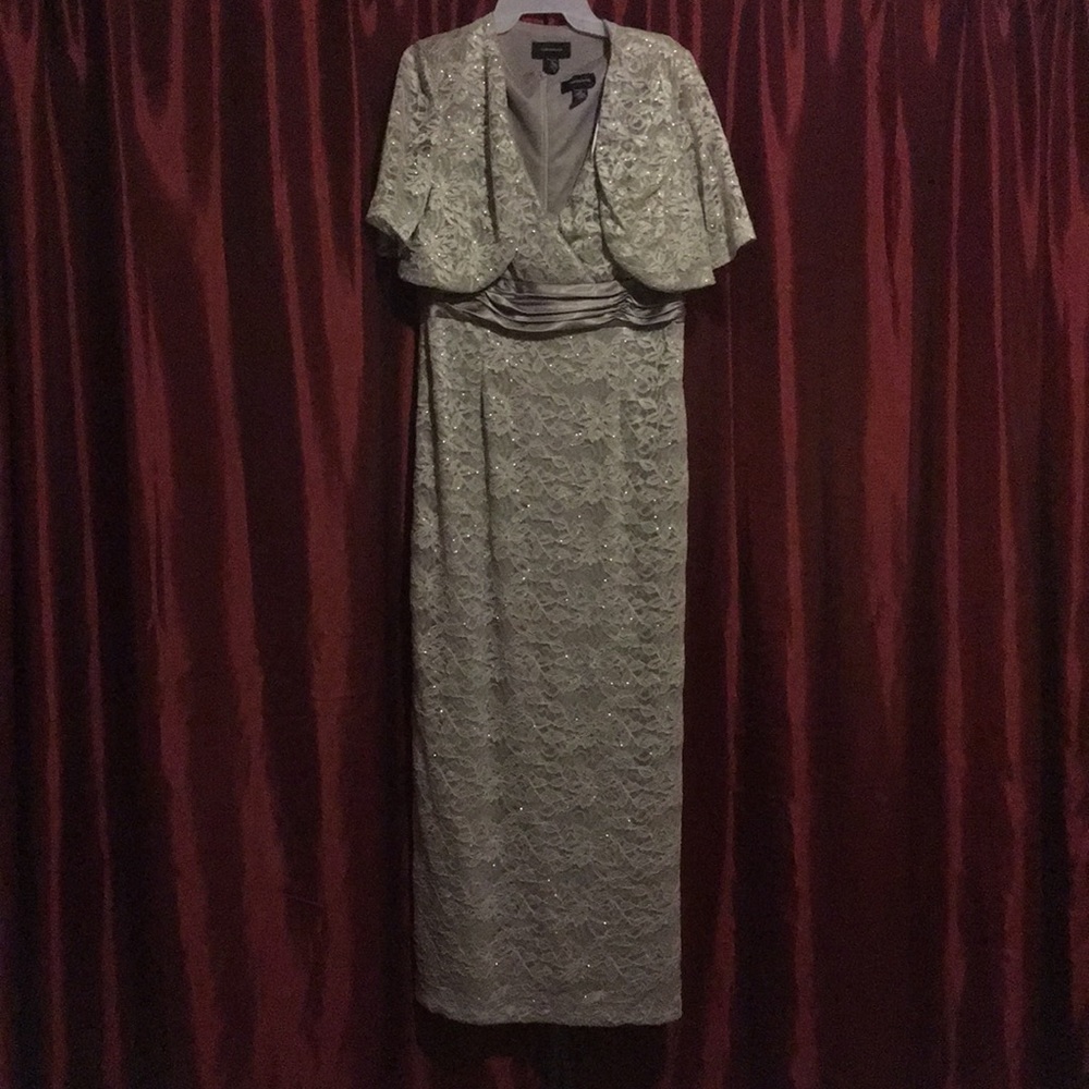 Silver long dress